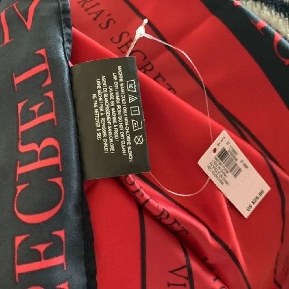 Victoria’s Secret Red/Black Silky Scarf